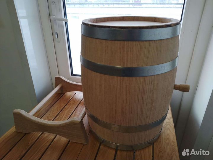 Бочка дубовая 25л с обжигом