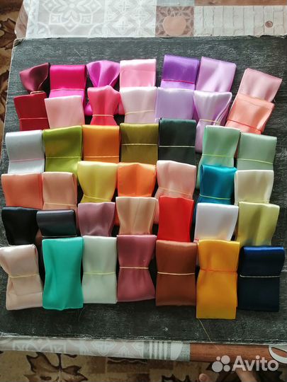 Лента атласная 5 см набор 42 оттенка