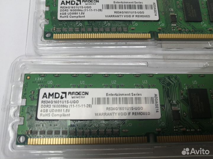 Оперативная память ddr3 4 gb 2 шт