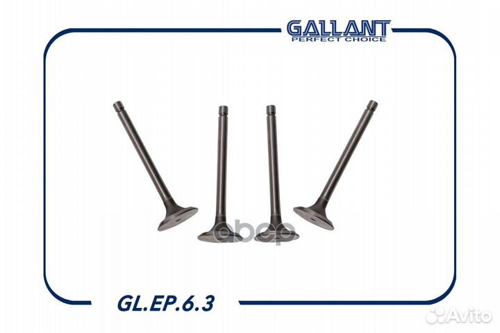 Клапана впуск+выпуск glep63 Gallant