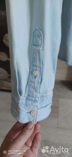 Джинсовая рубашка 56-58 р