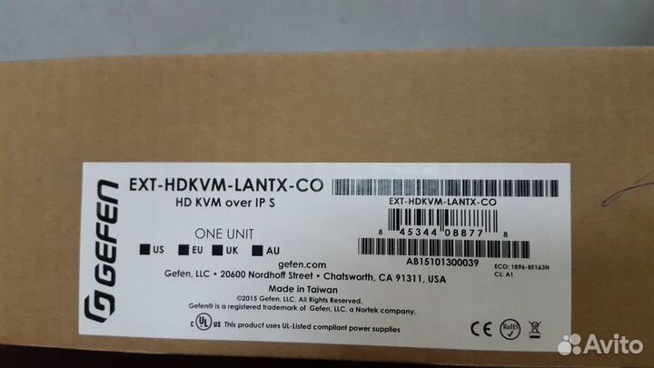 Передатчик сигналов hdmi, USB EXT-hdkvm-lantx