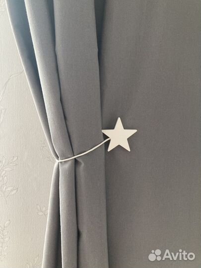 Подхваты для штор магнитные звезда мдф