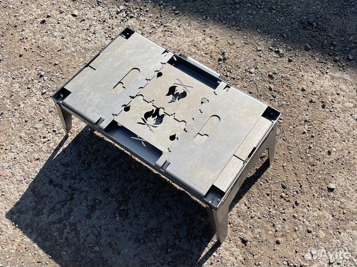 Мангал разборный (дипломат) 50*30 в чехле