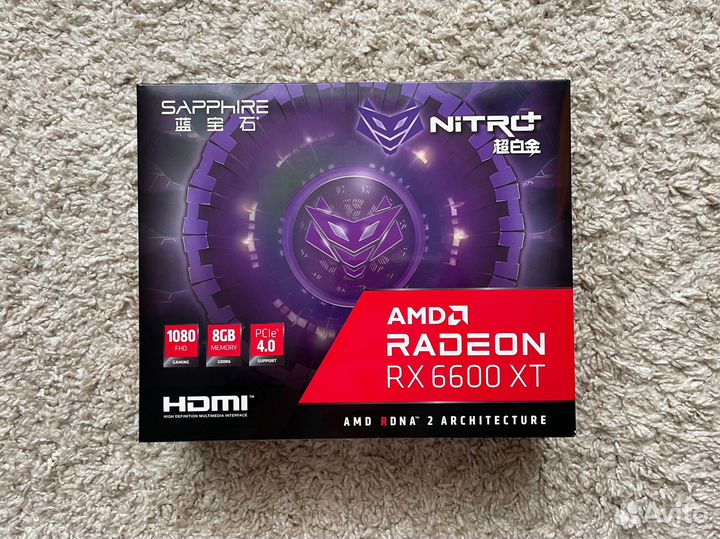 Видеокарта rx6600xt 8gb