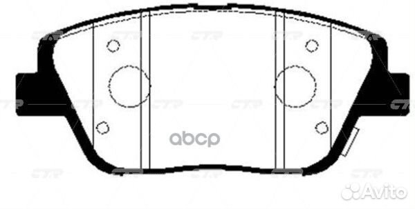 Ckkk-46 Колодки тормозные дисковые перед