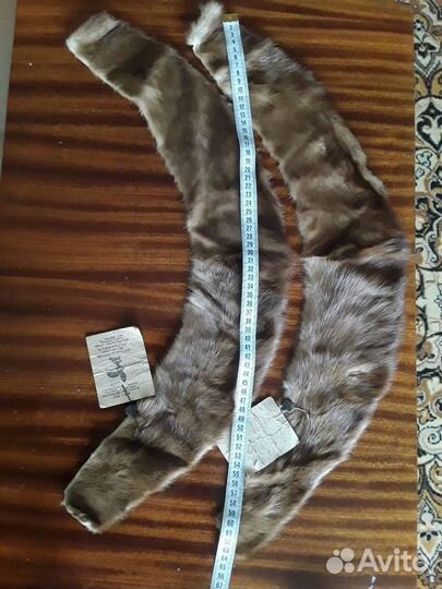 Воротник из меха норки