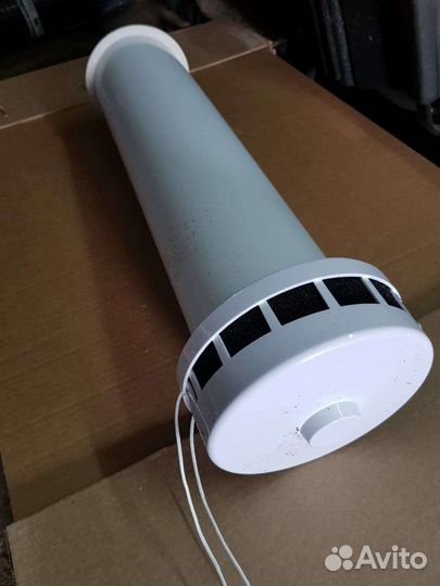 Приточный клапан кив125, длина трубы 500мм