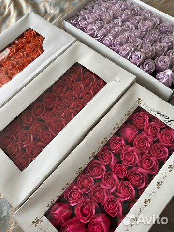 Розы из мыла