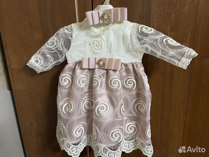 Платье на девочку от 0 до 3 месяцев