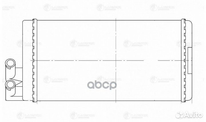 Радиатор отопителя audi 100 (76) 1.6 (+) LRH1802