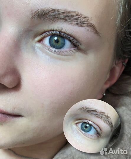 Ламинирование ресниц бровей