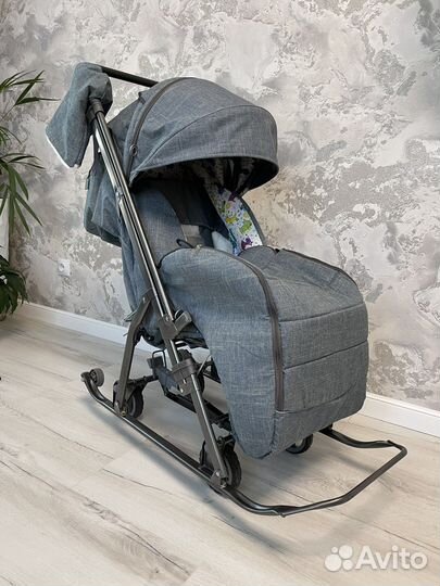 Детские санки коляска новые