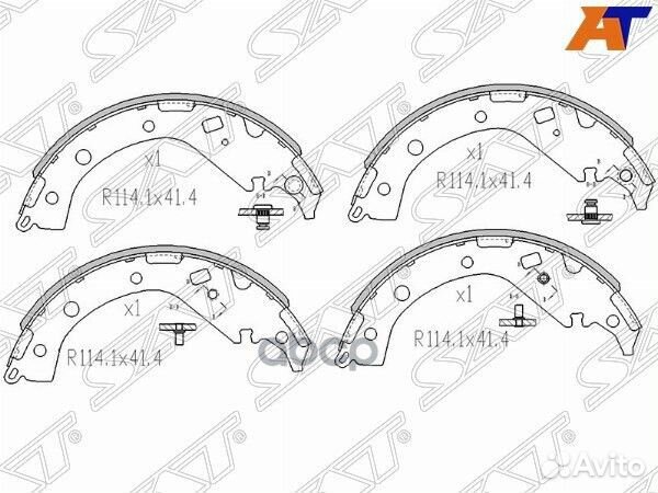 Колодки тормозные барабанные зад toyota RAV4 AC