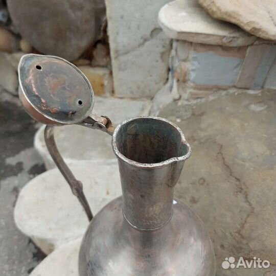 Кувшин медный водоносный антикварный