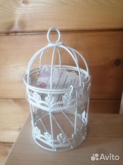 Декоративная интерьерная клетка - подсвечник