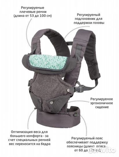 Эргорюкзак/ рюкзак- переноска 4в1 Infantino