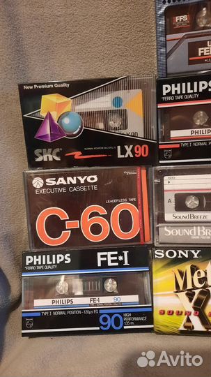 Аудиокассета denon,sanyo,fihser