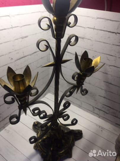 Подсвечник латунь 