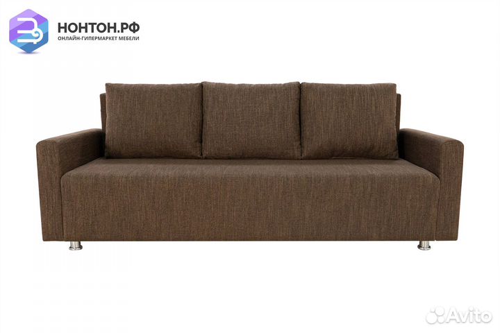 Диван еврокнижка Олимп коричневый