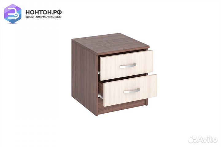 Тумба прикроватная Ронда ясень шимо темный / ясень