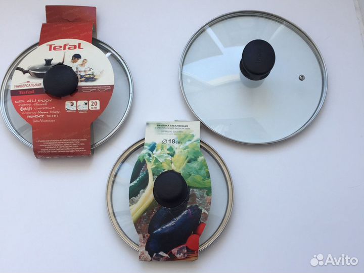 Крышка tefal 18 см и 20 см сковороды Франция