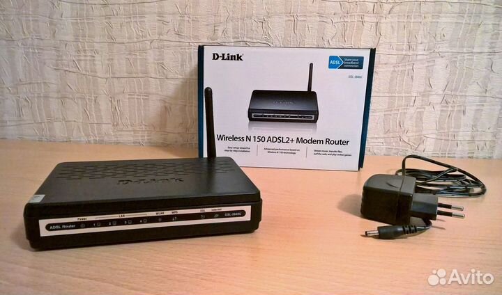 Роутер D-Link DSL-2640U, 4LAN Ports