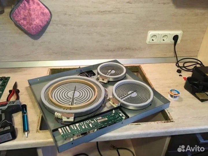 Ремонт электроплит, варочных панелей, духовок