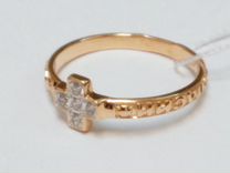 Золотое кольцо с фианитами 585 16 р
