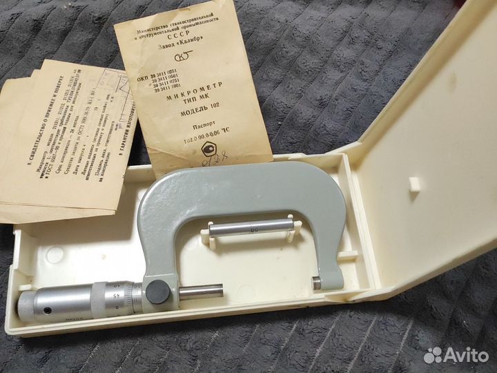Микрометр типа мк модель 102