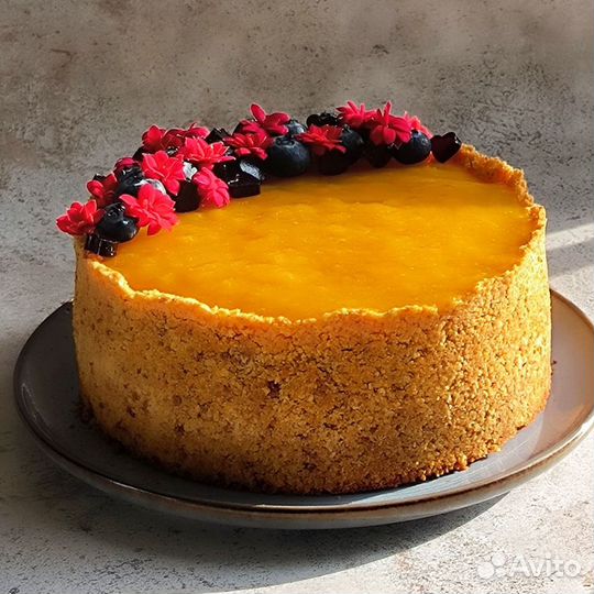 Чизкейк Манго-лайм-кокос без сахара