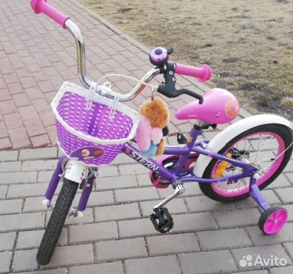 Велосипед для девочки 4-7 лет