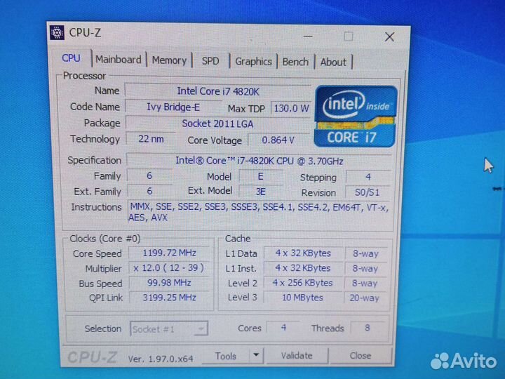 Комп. Intel Core i7-4820K/DDR3-16Gb/AMD RX 580 8Gb