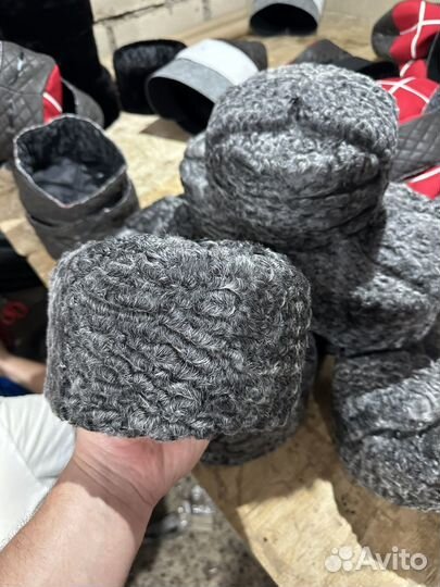 Шапка ушанка каракуль