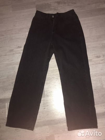 Джинсы прямые широкие трубы