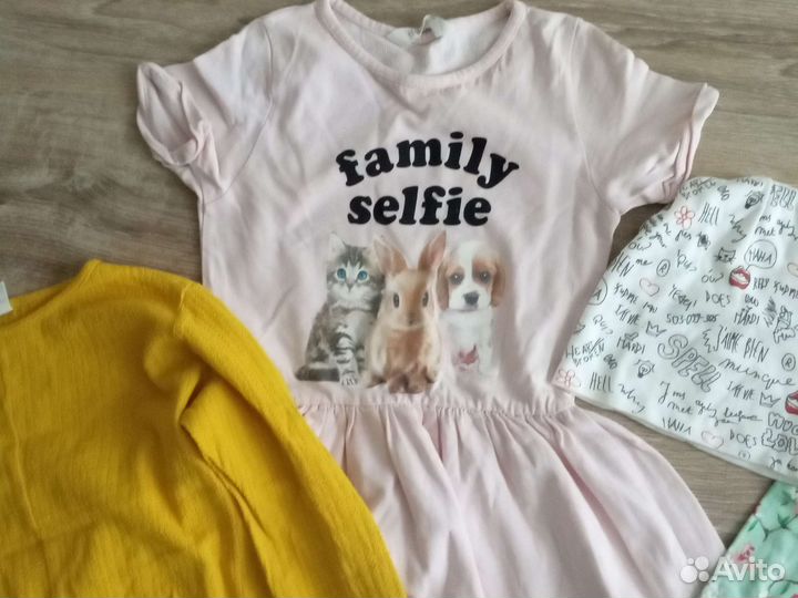 Вещи пакетом на девочку 140