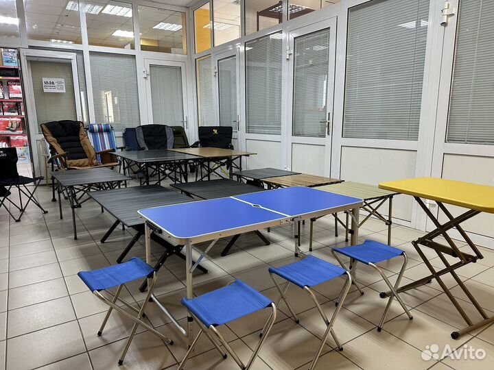 Стол складной туристический походный, реечный