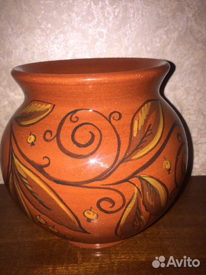 Ваза скопинская керамика ручная работа