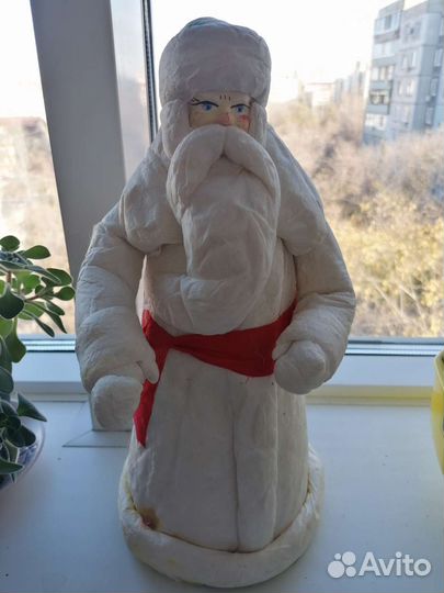 Ватный дед Мороз 1989 СССР 31 см