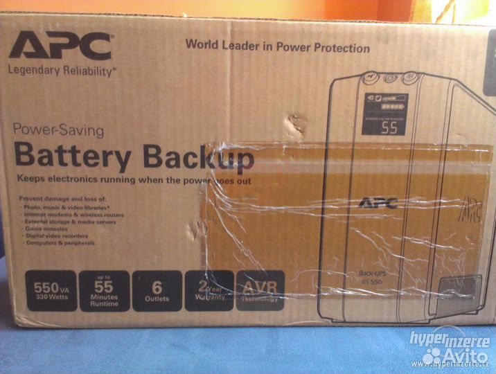 APC Back-UPS RS 550VA, LCD (BR550GI). новый