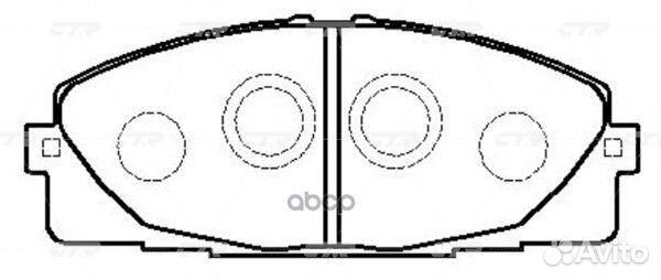 CKT-159 Колодки тормозные дисковые перед