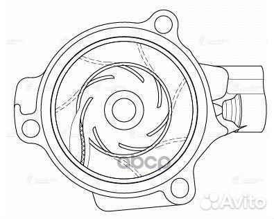 Насос водяной для а/м VW Tiguan (16) /Transport