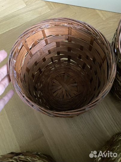 Плетенные кашпо корзины для цветов