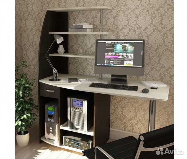 Стол компьютерный Скай 1,1 м венге/лоредо