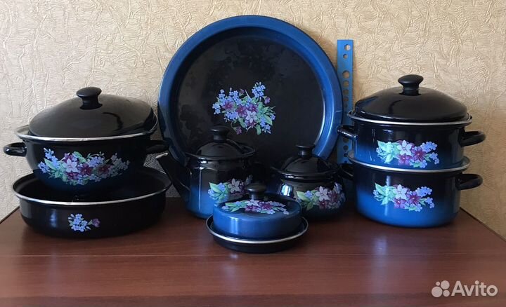 Набор эмалированной посуды СССР