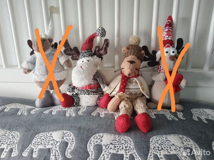 Игрушки интерьерные - лось, тигр