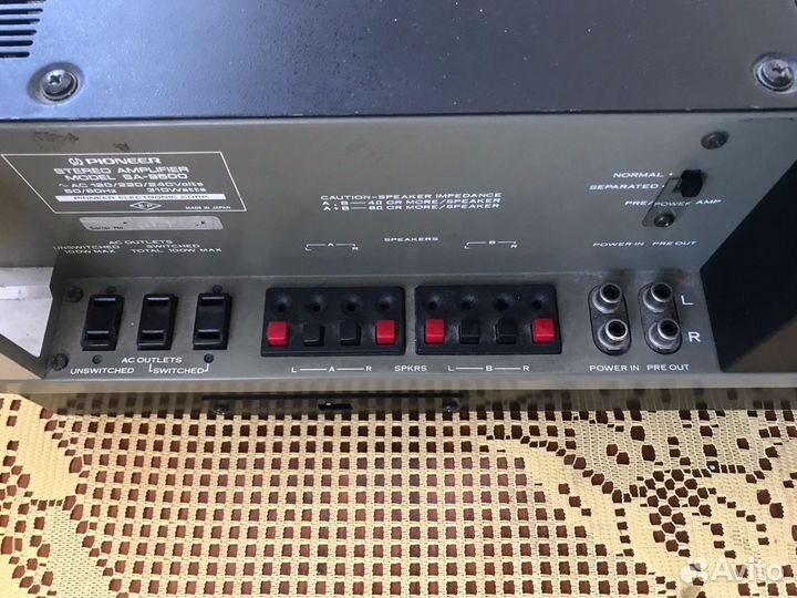 Усилитель pioneer sa-9500+ Тюнер Pioneer tx-9500