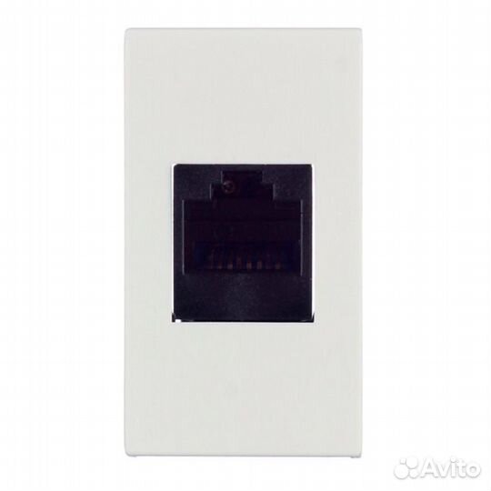 Розетка телефонная 1-м 1мод. Viva RJ12 бел. DKC 4