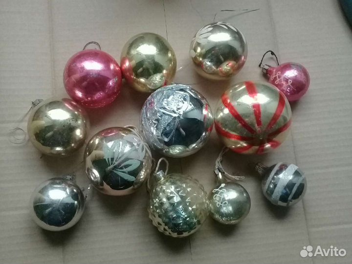 Елочные игрушки СССР шары