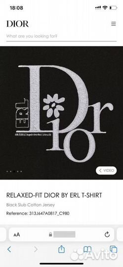 Christian dior футболка